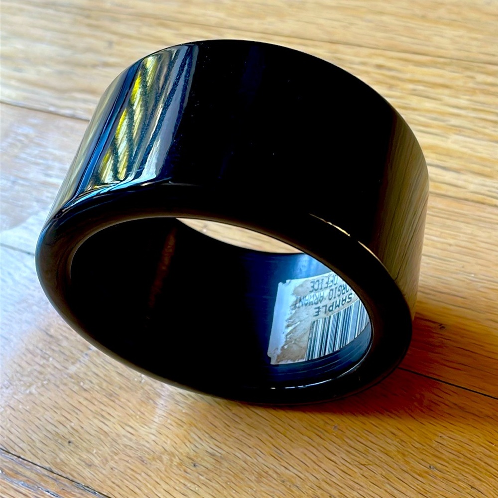 NWT Giorgio Armani Cuff Wide Resin Statement Bangle